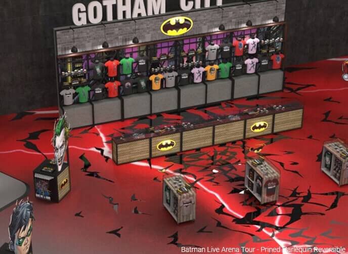 Harlequin reversible, printed Batman Live Arena